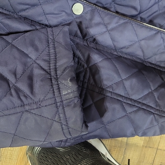 TOMMY HILFIGER Navy Blue Lightweight Quilted Hooded Puffer Jacket-Flawed - Picture 10 of 16